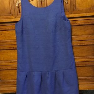 LOFT Cobalt Blue Drop Waist Dress, 10